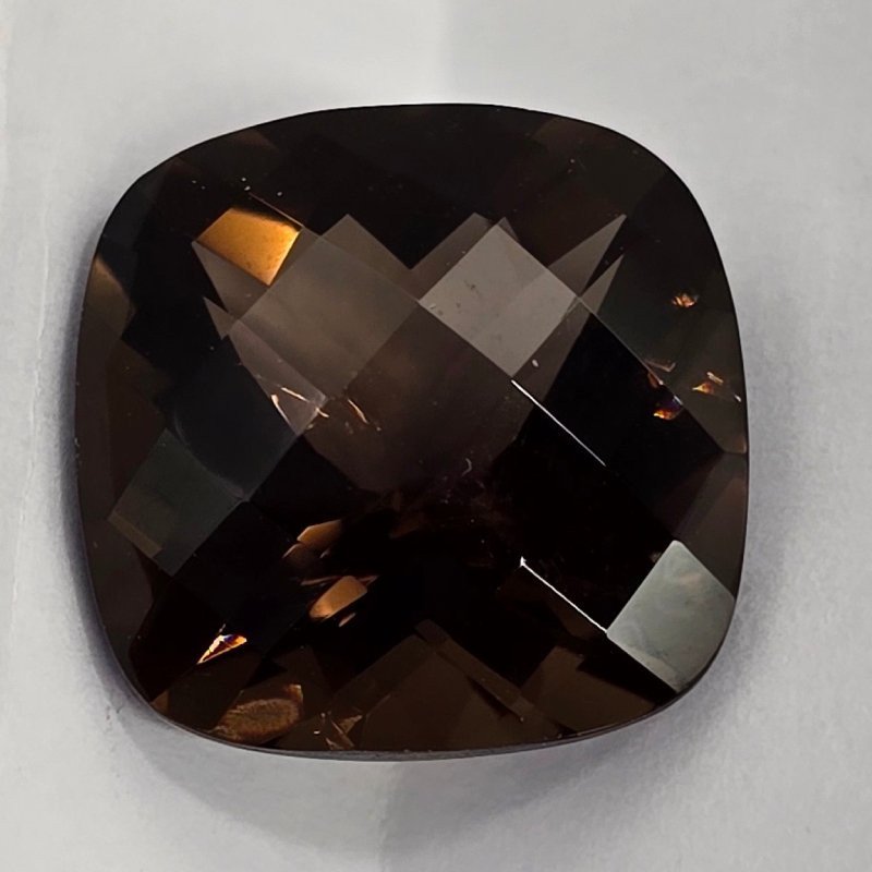 Quarzo Fumè  Taglio:  Cushon 14x14mm - 10 ct