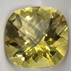 Lemon Quartz Cut: Cushon 14x14mm - 9 ct
