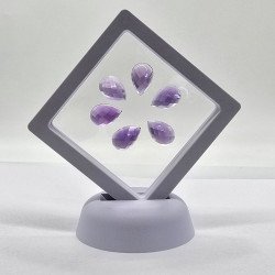 Lotto con 6 Ametiste  Taglio:  Goccia 10x15 mm - 38,96 ct