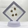 Lot of 4 Smoky Quartzes, Pear-Cut 10x15 mm - 26.09 ct