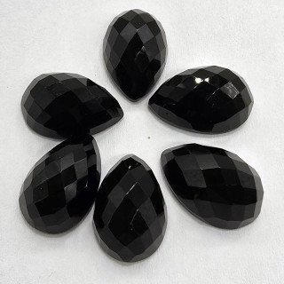 Lotto con 6 Onici Taglio: Goccia 10x15 mm - 40
