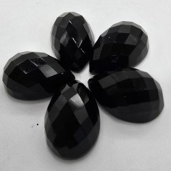 Lotto con 5 Onici Taglio: Goccia 10x15 mm - 33