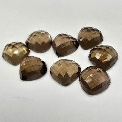 Lotto con 8 Quarzi Fume' Taglio: Cuore 12x12 mm - 41
