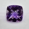 Natural Cushon-Cut Amethyst 20x20mm - 24.73 ct