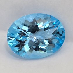 Topazio Azzurro Ovale 20x15mm - 22,09 ct