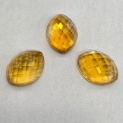 Lotto con 3 Citrini Taglio Marquise 12x16 mm - 28