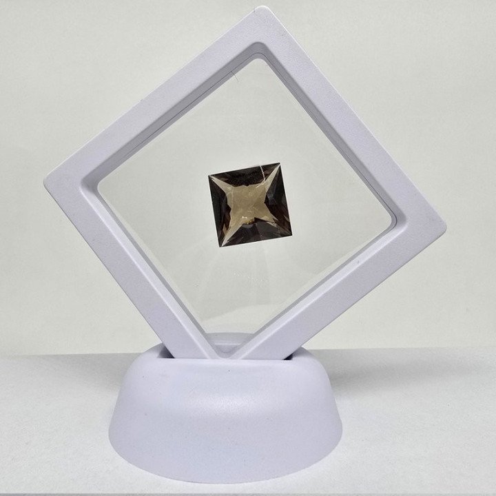 Princess-Cut Smoky Quartz 18x18 mm - 25.23 ct