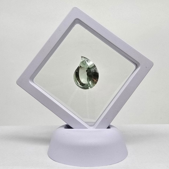 Prasiolite Ametista Verde  Taglio Goccia 18x24 mm - 21,37 ct