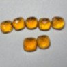 Lotto 7 Citrini Taglio Cabochon 12x12 mm - 45