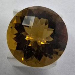 Quarzo Miele Taglio  Rotondo 14 mm - 8