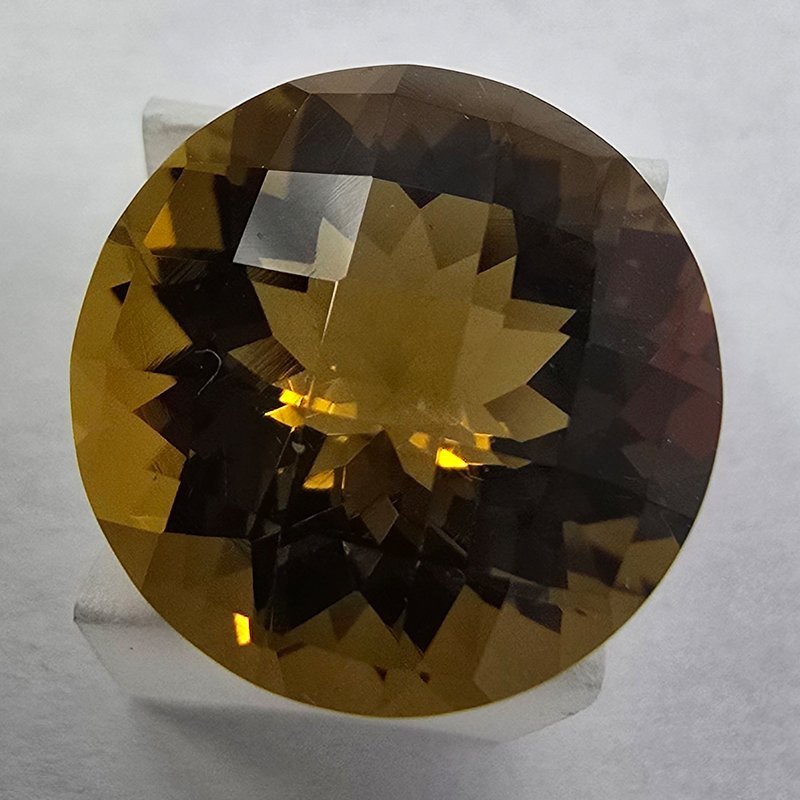 Quarzo Miele Taglio  Rotondo 14 mm - 8