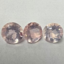 Lotto 4 Quarzi Rosa Taglio Rotondo 14 mm - 34