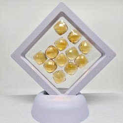 Lot of 7 Citrines, Cabochon Cut 12x12 mm - 45.95 ct