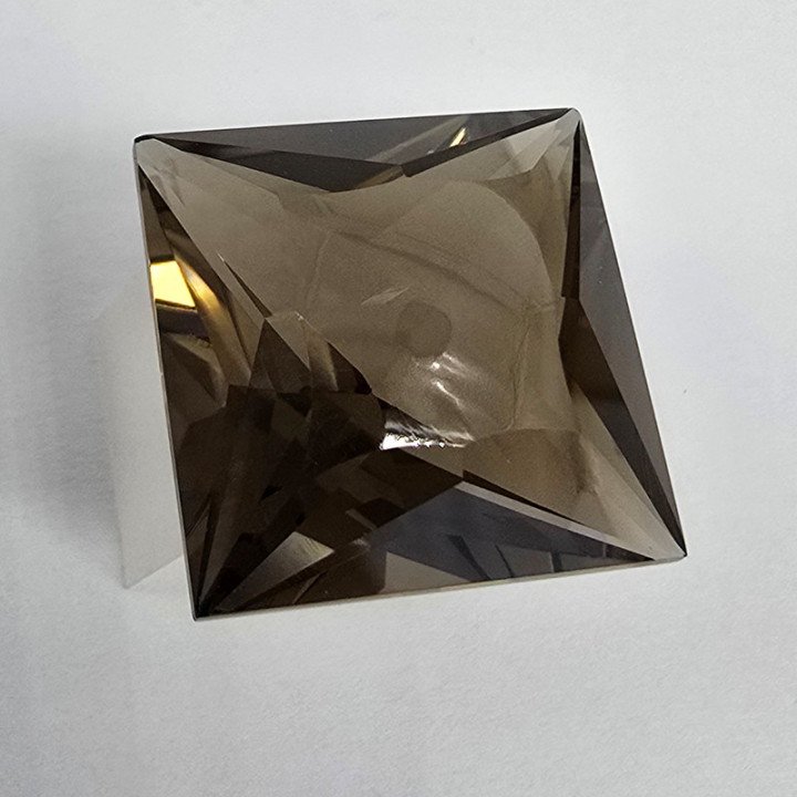 Princess-Cut Smoky Quartz 18x18 mm - 25.23 ct