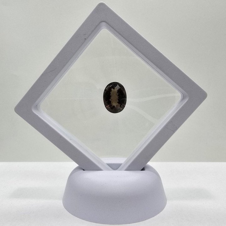 Oval-Cut Smoky Quartz 12 x 16 mm - 8.00 ct