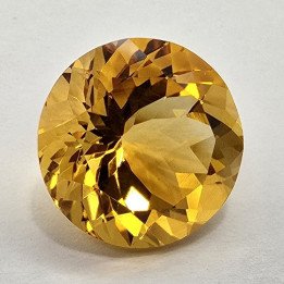 Round-Cut Citrine 14 mm - 9.45 ct