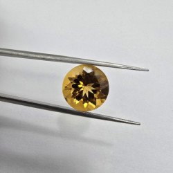Round-Cut Citrine 14 mm - 9.45 ct