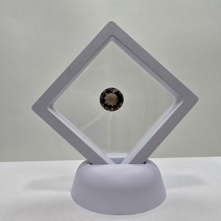 Round-Cut Smoky Quartz 14 mm - 8.45 ct