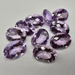 Lotto 10 Ametiste Taglio Ovale 12 x 16 mm - 79