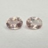 Lotto 2 Quarzi Rosa Taglio Ovale 12 x 16 mm - 15