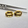 Lot of 2 Oval-Cut Honey Quartz 12 x 16 mm - 16.08 ct