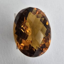Oval-Cut Madeira Citrine 12 x 16 mm - 8.49 ct