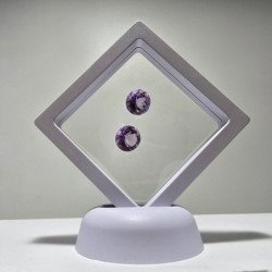 Lotto 2 Ametiste Taglio Rotondo 12 mm - 10,92 ct