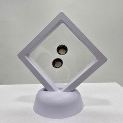 Lot of 2 Round-Cut Smoky Quartz 12 mm - 10.25 ct