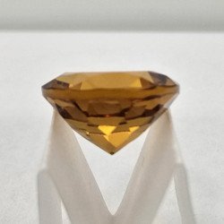 Round-Cut Madeira Citrine 12 mm - 5.89 ct