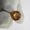 Round-Cut Madeira Citrine 12 mm - 5.89 ct