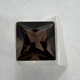 Princess-Cut Smoky Quartz 10x10 mm - 4.34 ct