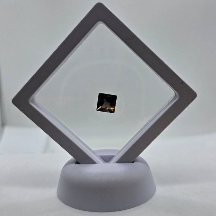 Princess-Cut Smoky Quartz 10x10 mm - 4.34 ct