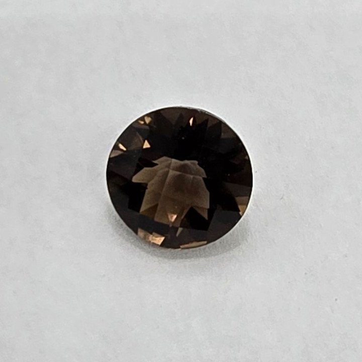 Round-Cut Smoky Quartz 10 mm - 3.33 ct