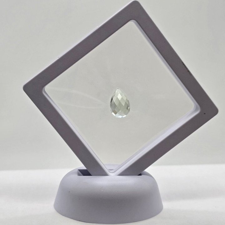 Prasiolite Taglio Goccia 10x15 mm - 6,53 ct
