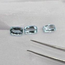 Lotto con 3 Acquamarina - Taglio:  Couschon -  9